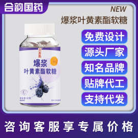 爆浆蓝莓叶黄素酯软糖60g儿童老人糖果零食源头工厂支持贴 牌OE M