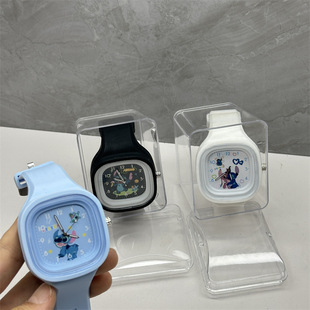 Foreign trade cross-border primary and secondary school students boxed Stitch watches star baby silicone watches Stitch children's watches