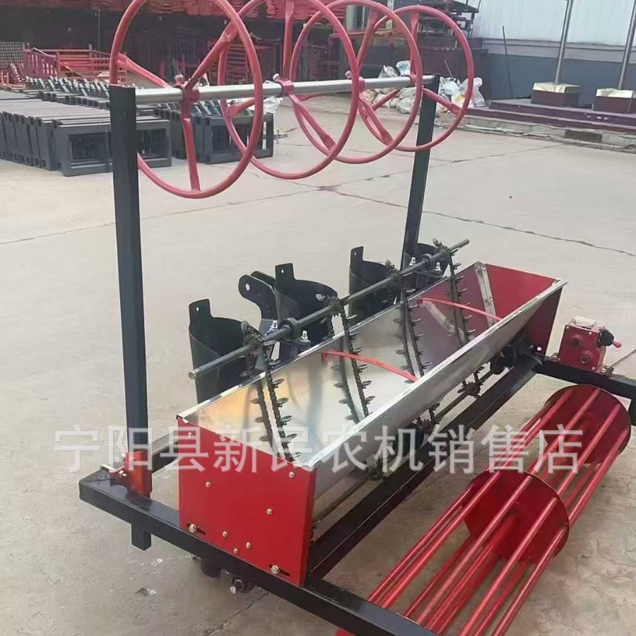 甘肃地区山西地区用螺丝菜播种机种螺丝菜的机器行距株距可调