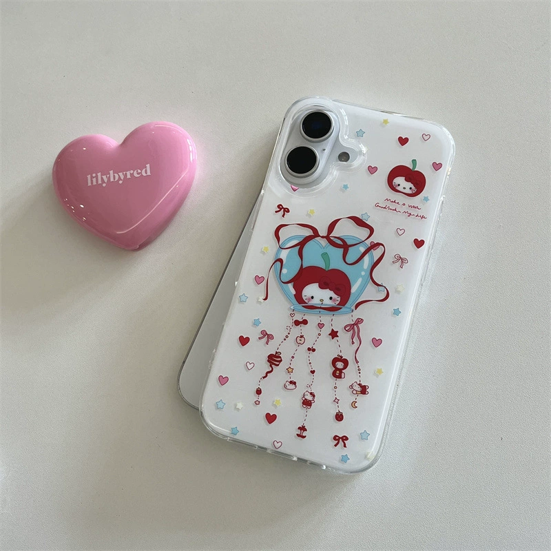 Apple, Hello Kitty, совместимый iPhone 15, чехол для телефона, цепочка, iphone, 15promax