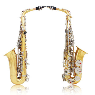 SLADE Alto Saxophone E-tone Brass Tube Carved White Shell Key Gold Silver Key Saxophone