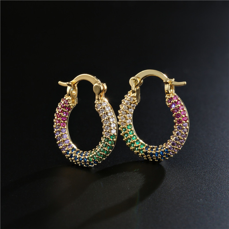 Hot-selling Simple Fashion Style Copper-plated Geometric Earrings display picture 5