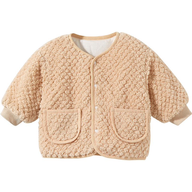 Abrigo para niños otoño e invierno Bebé acolchado Delgado desgaste exterior ropa de estilo occidental niños y niñas cardigan ropa de invierno Bebé cálido top