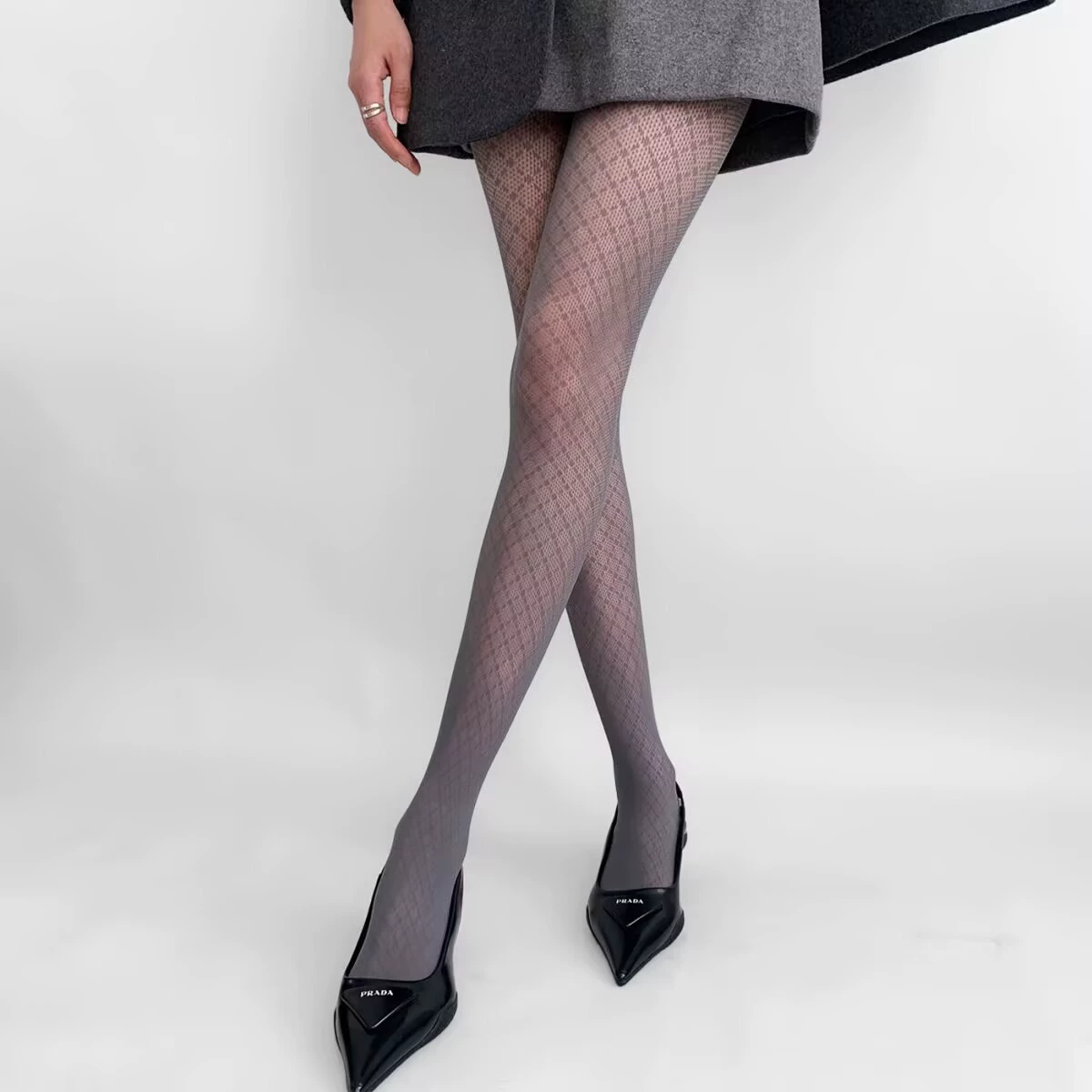 Autumn Retro Thin Tights, Women's Fitted Patterned Pantyhose, Multiple Colors
