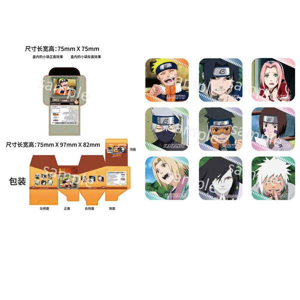 Naruto Shippuden Photo Album Badge Blind Box [9 pieces/box]
