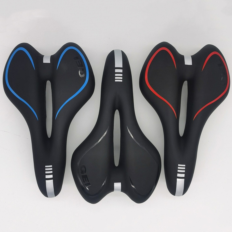 Transfronterizo bicicleta de montaña sillín cojín de la bicicleta engrosada sillín de silicona cojín cómodo sillín de silicona