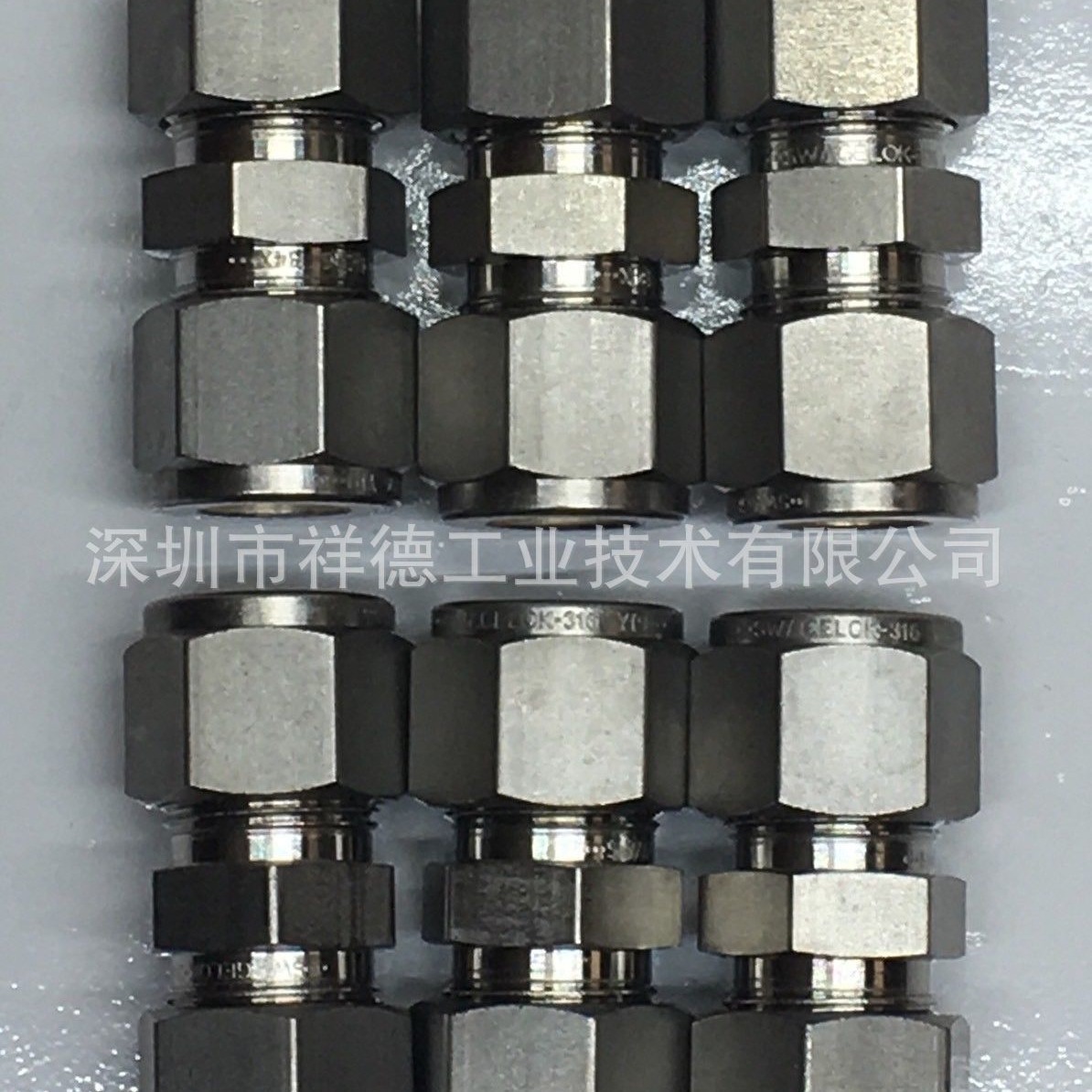 美国原装Swagelok世伟洛克不锈钢1/2卡套联合直通接头SS-810-6