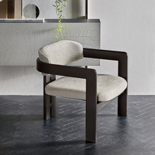 北歐實木餐椅現代簡約家用靠背椅陽台休閑單椅設計師創意洽談椅子
