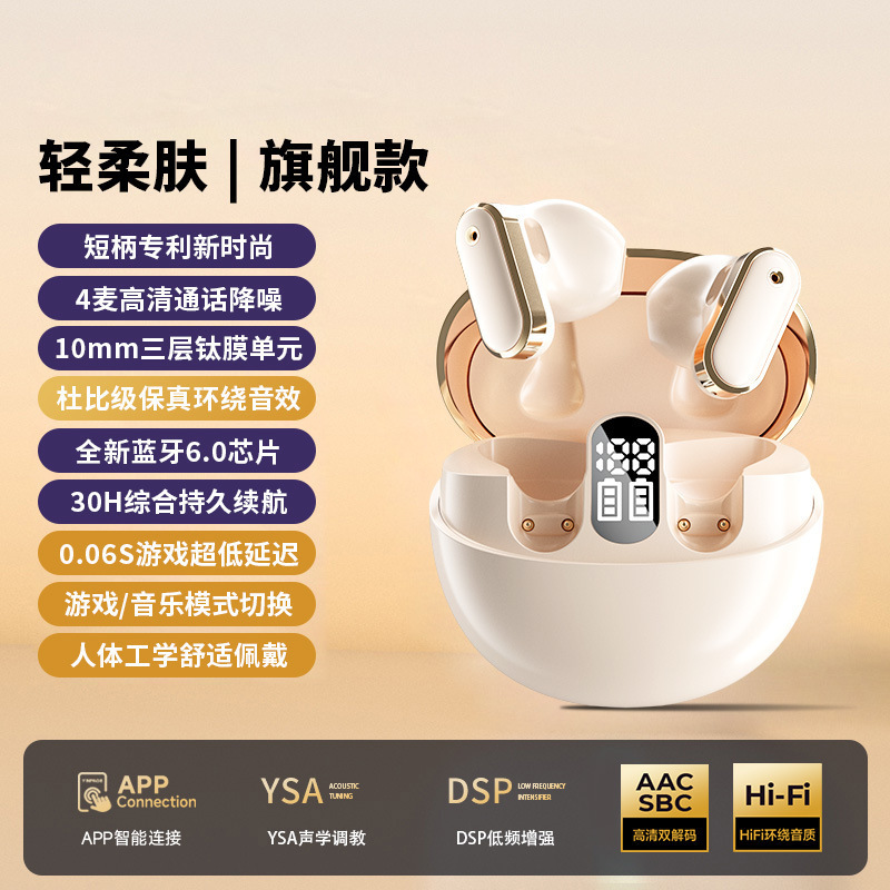 2025新款S602同声翻译蓝牙耳机半入耳真无线超长续航跑步跨境私模|undefined