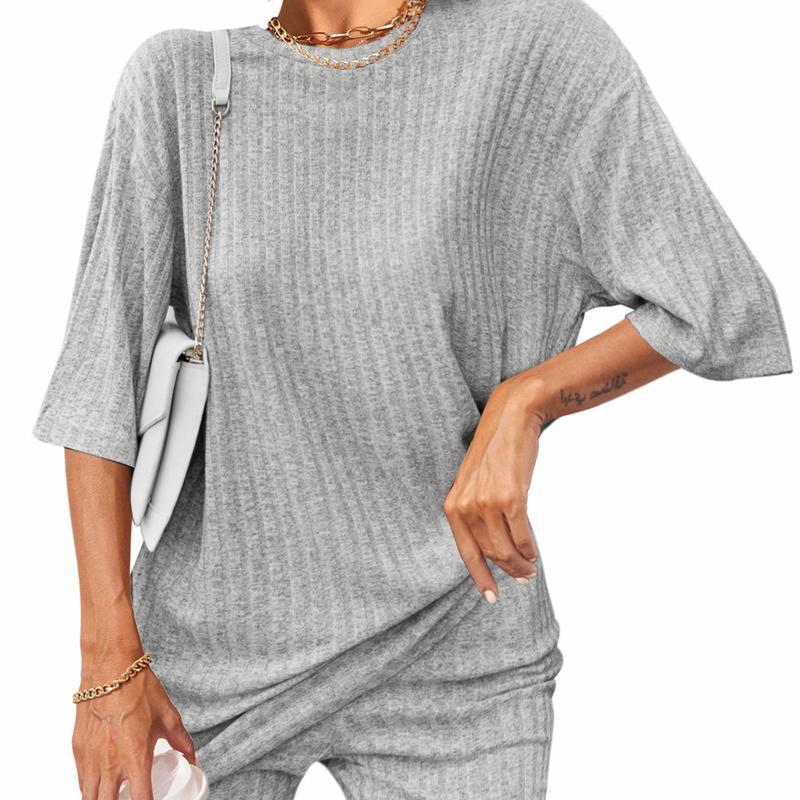 Summer outfit Set Breathable Ribbed woman’s set Stretchy