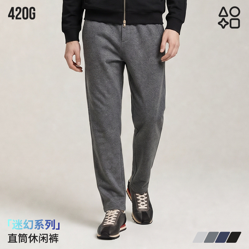 【420g Heavyweight】Autumn Commuting Pants, Relaxed Style, Soft Vintage Solid Color, Unisex Casual Sweatpants