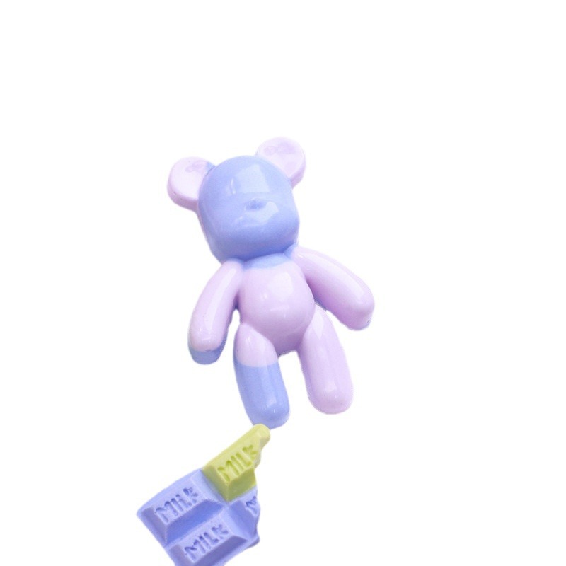 Color europeo fuego pintura sello estrella de silicona Delu amarillo pato lindo molde DIY Goka oso violento Goka alta resistencia a la temperatura