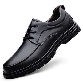 头层小牛皮男士软面软底真皮低帮商务休闲新郎时尚舒适透气男皮鞋