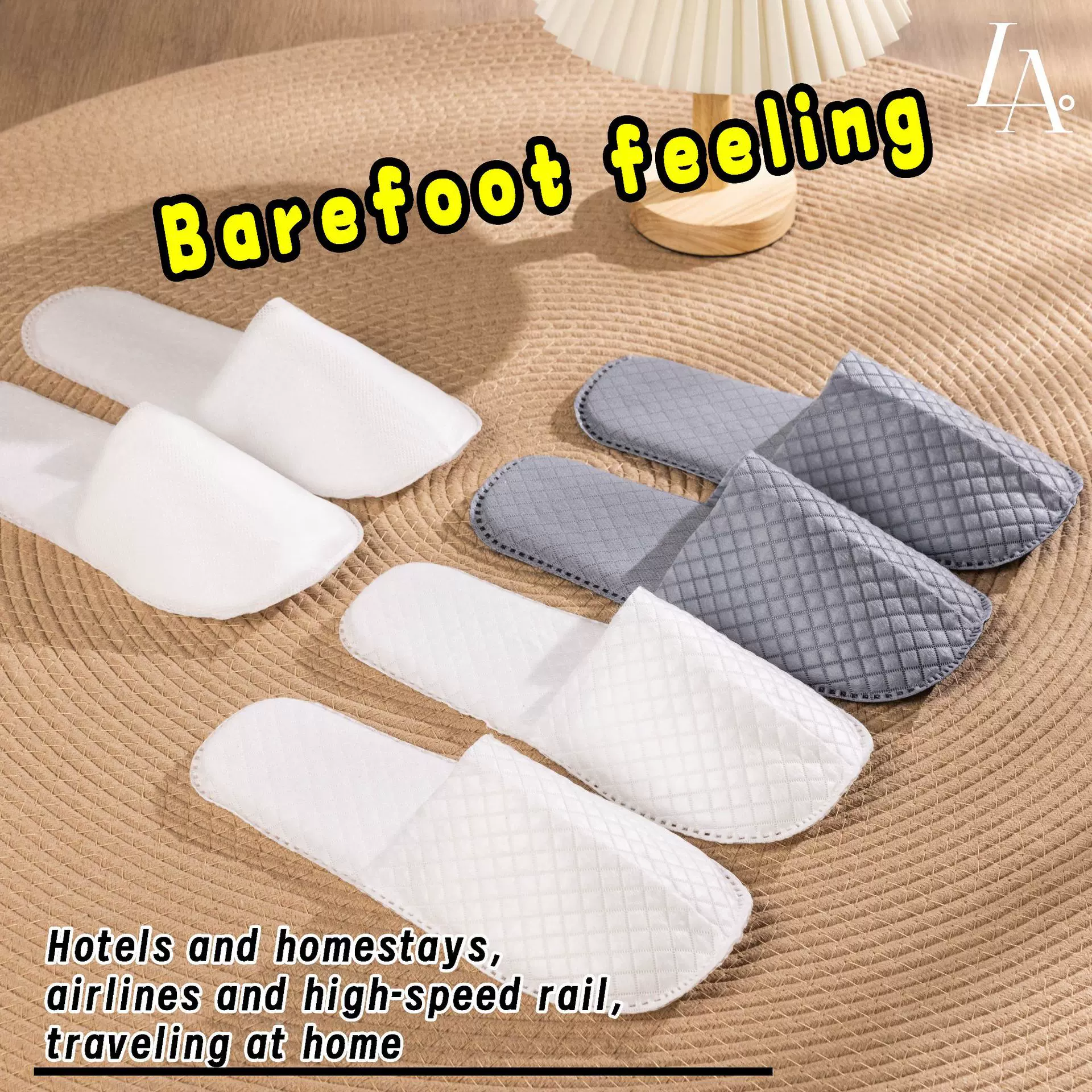 【贴标代发】跨境外贸一次性拖鞋防滑酒店民宿拖鞋宾馆一次性拖鞋