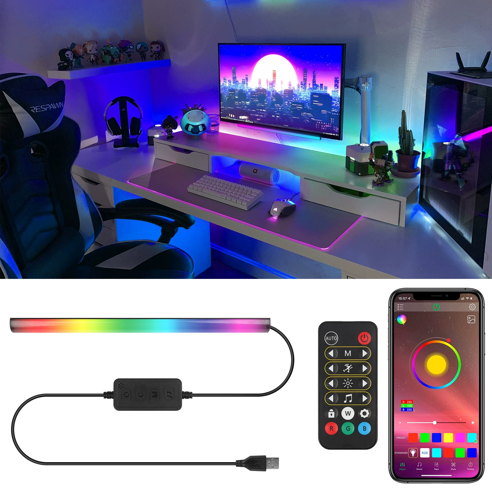 DC, экран, ноутбук, свет, (торговля трансграничная), Amazon, 5 В, Bluetooth