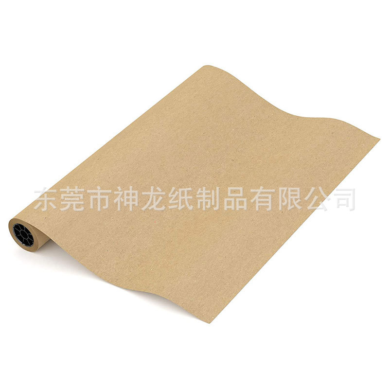 Fábrica al por mayor personalizada papel kraft marrón blanco doble adhesivo rollo de papel artesanal regalos paquetes de papel de embalaje