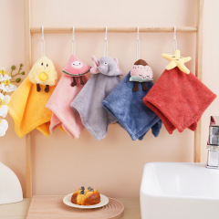 かわいい掛け式吸水厚いサンゴの絨毯子供用漫画家庭用キッチンタオル