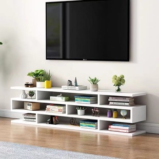 Simple Tv Cabinet for Small Apartments, Hotel Floor-Standing Router Rack, Rental House Ultra-Narrow High Background Wall Decoration
