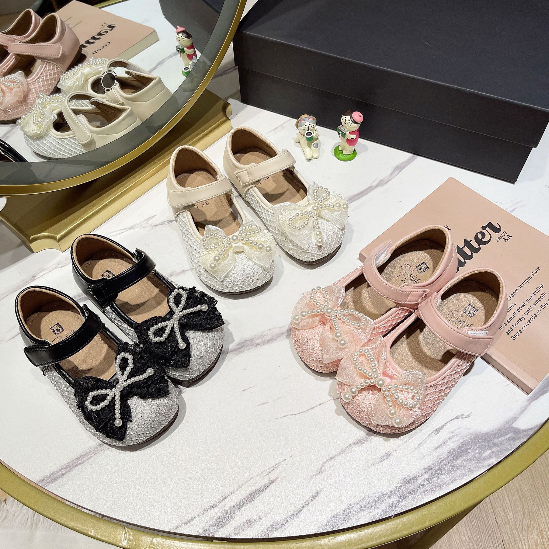 Girls Soft Sole Dress Flats With Non-Slip Sole, Classic Mary Jane Style Shoes For Toddler Girls, Comfortable Ballet Flats For Daily Wear_voghion.com