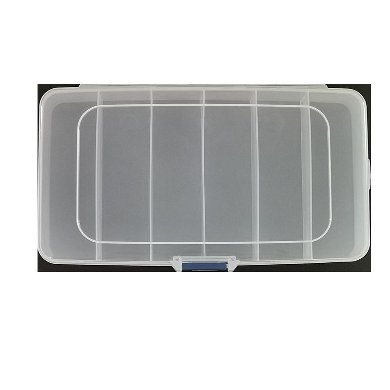 Herramientas de bordado de 6 cuadrados caja de clasificación de agujas de joyería caja de almacenamiento de plástico transparente a prueba de humedad con cubierta