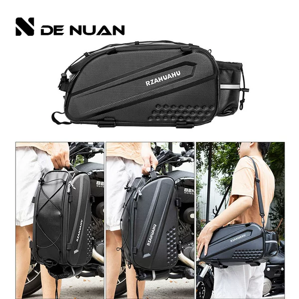 Bicycle Hard-Shell Rear Rack Bag, Mountain Bike Tail Bag, Backpack, Front and Rear Seat Bag, Cycling Accessories