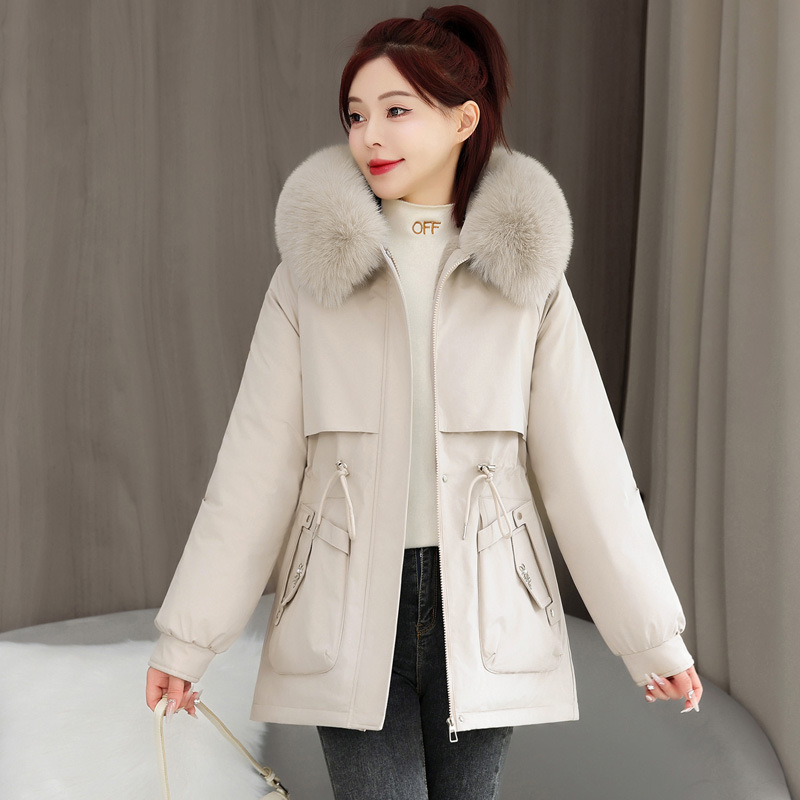 Comercio exterior adición de invierno 2025 nuevo estilo de superando la ropa de algodón de mujer versión corta de la chaqueta de algodón suelta image 7