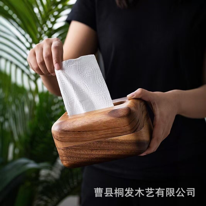 新中国式の木のティッシュの箱の客間の木製の収納箱の事務室のお茶のいくつかのデスクトップの実木は紙の貯蔵箱を引き出します。|undefined