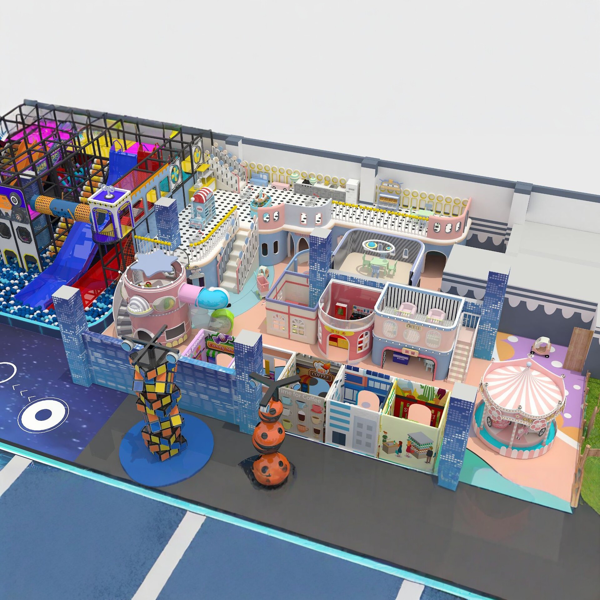 淘气堡儿童乐园游乐场设备设施室内EPP软包亲子互动模块化