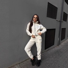 欧美2025独立站亚马逊ebay秋冬外贸女装新款时尚运动休闲卫衣套装