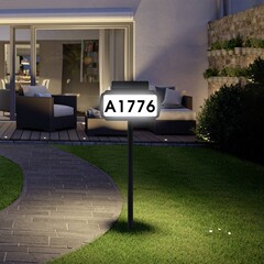 太陽エネルギーの表札の明かりは3色のledのデジタル番号の札の庭の道路の標識の明かりを挿し込みます。