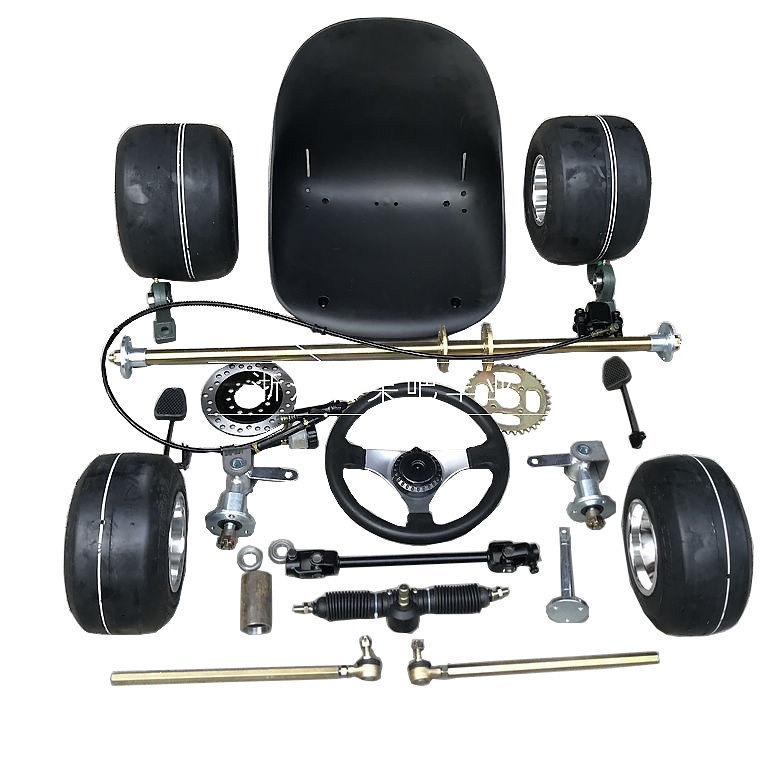 168 Go-Kart Parts: Modified Drift Quad Bike Front and Rear Suspension, Front Steering Rear Axle Assembly with 5inch Tires