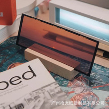 半透反转胶片书签PVC/PET带膜胶片明信片全透塑料卡片定 制透卡