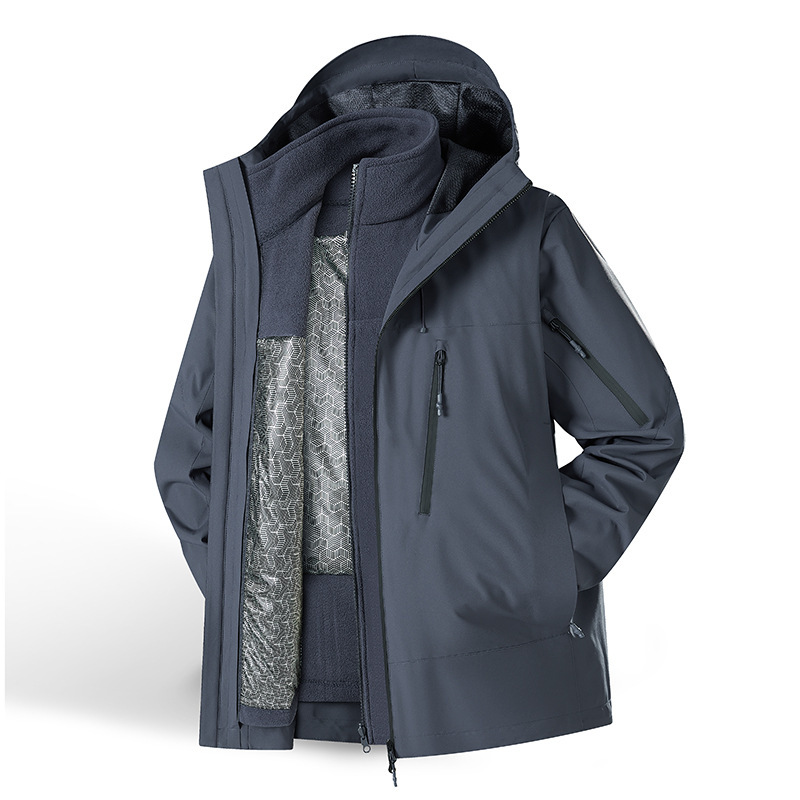 【Bird Family Same Style】Men's and Women's 3-in-1 Detachable Windproof and Waterproof Outdoor Jacket Customization 【Bird Family Same Style】Men's and Women's 3-in-1 Detachable Windproof and Waterproof Outdoor Jacket Customization