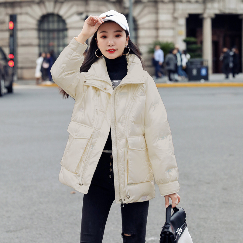2025 Winter Light Luxury White Duck down Trendy Fashion Windproof Warm Cold-Resistant down Jacket Coat