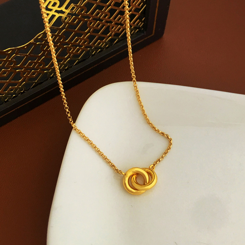 Simple Style Geometric Copper Necklace Plating Copper Necklaces