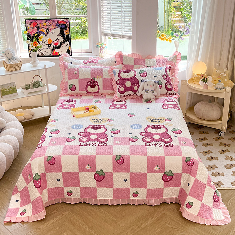 Korean style lace cotton bed Gadi is a cartoon cotton bedspread tatami Four Seasons universal Kang cover 2023 New Korean style lace cotton bed Gadi is a cartoon cotton bedspread tatami Four Seasons universal Kang cover 2023 New