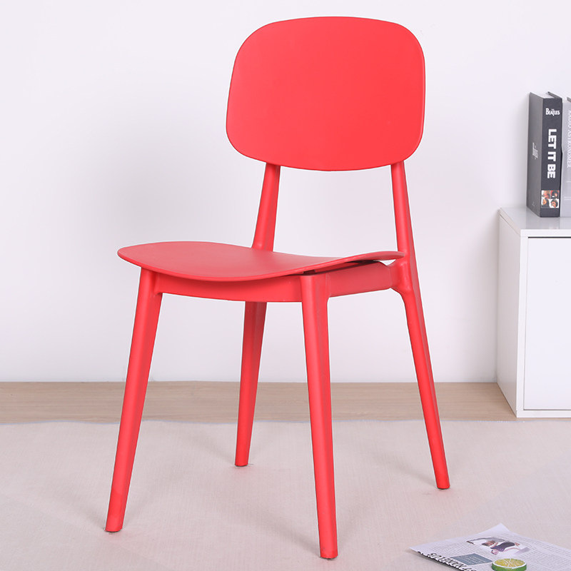Fabricante directo de sillas de comedor nórdicas de moda ocio creativo respaldo de plástico casero silla de macarón de balcón individual