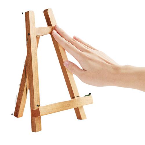 Beech small easel wholesale desktop desktop mini drawing board portable works decorative oil painting ornaments photo frame triangle