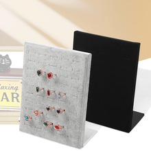 木质戒指架公主耳环板加厚耳饰架夜摊摆货饰品首饰展示架耳饰收纳