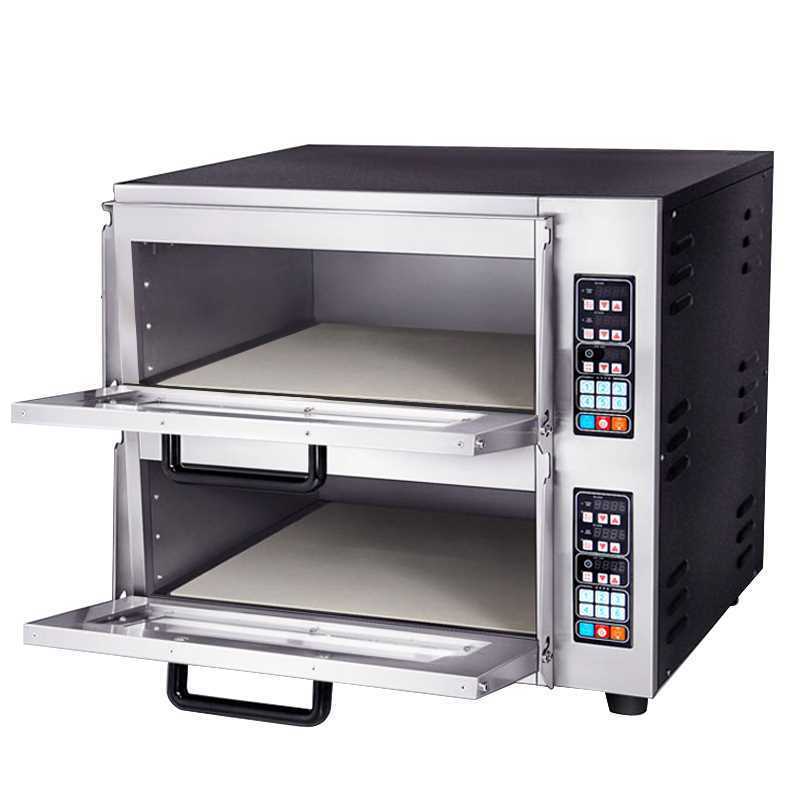 电脑版披萨烤箱商用双层带石板电烤箱二层二盘面包蛋糕月饼电烘炉