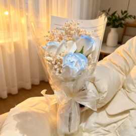 520花束满天星干花仿真花小花束伴手礼生日香皂花永生花迷你花束
