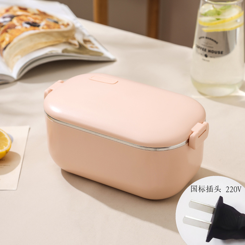 Caja de almuerzo de calefacción de acero inoxidable 304 enchufable eléctrico sin inyección de agua engrosada portátil calefacción eléctrica aislada caja de almuerzo caja de Bento Coche