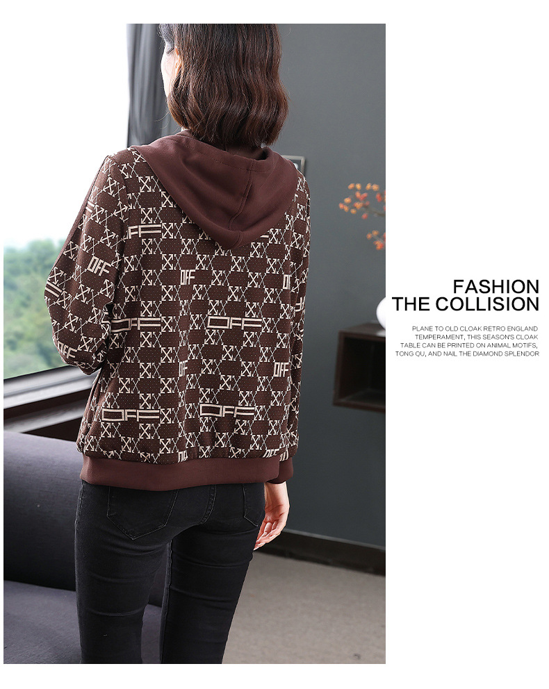 Women's Hooded Jacket For Women Stylish Spring Autumn Top_voghion.com