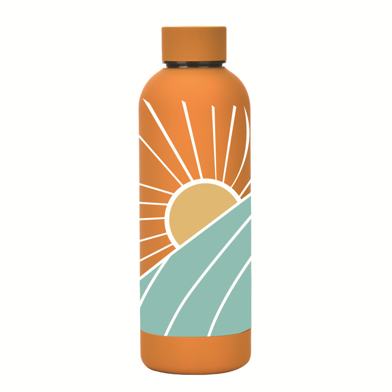 330g Weight Thermos Cup Kitchen and drinking utensils 1 Piece Quantity Stainless Steel Material Cartoon Pattern Fashion Style Fashion Cartoon Stainless Steel Thermos Cup Water Bottles 1 Piece 1