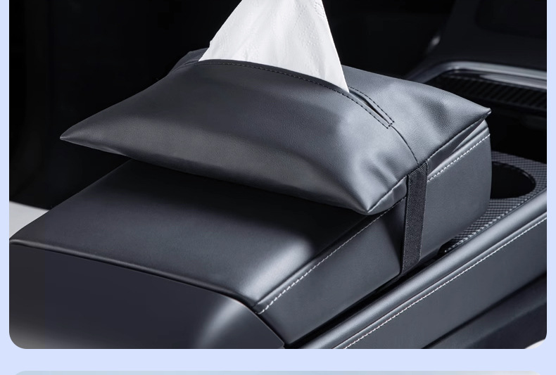 Suitable for the New Tesla Updated Version Model 3Y Car Tissue Box Hidden Tissue Holder Hanging-Style Modification Accessories