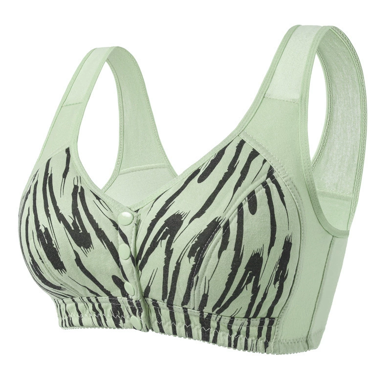 Тонкий зебраиск, бюстгальтер, большой топ, топ без рукавов, европейский стиль, для среднего возраста, большой размер