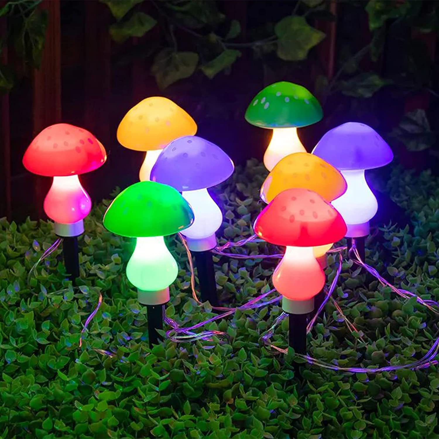 Solar Led Mushroom Light For Garden And Outdoor Decorative Lighting_voghion.com