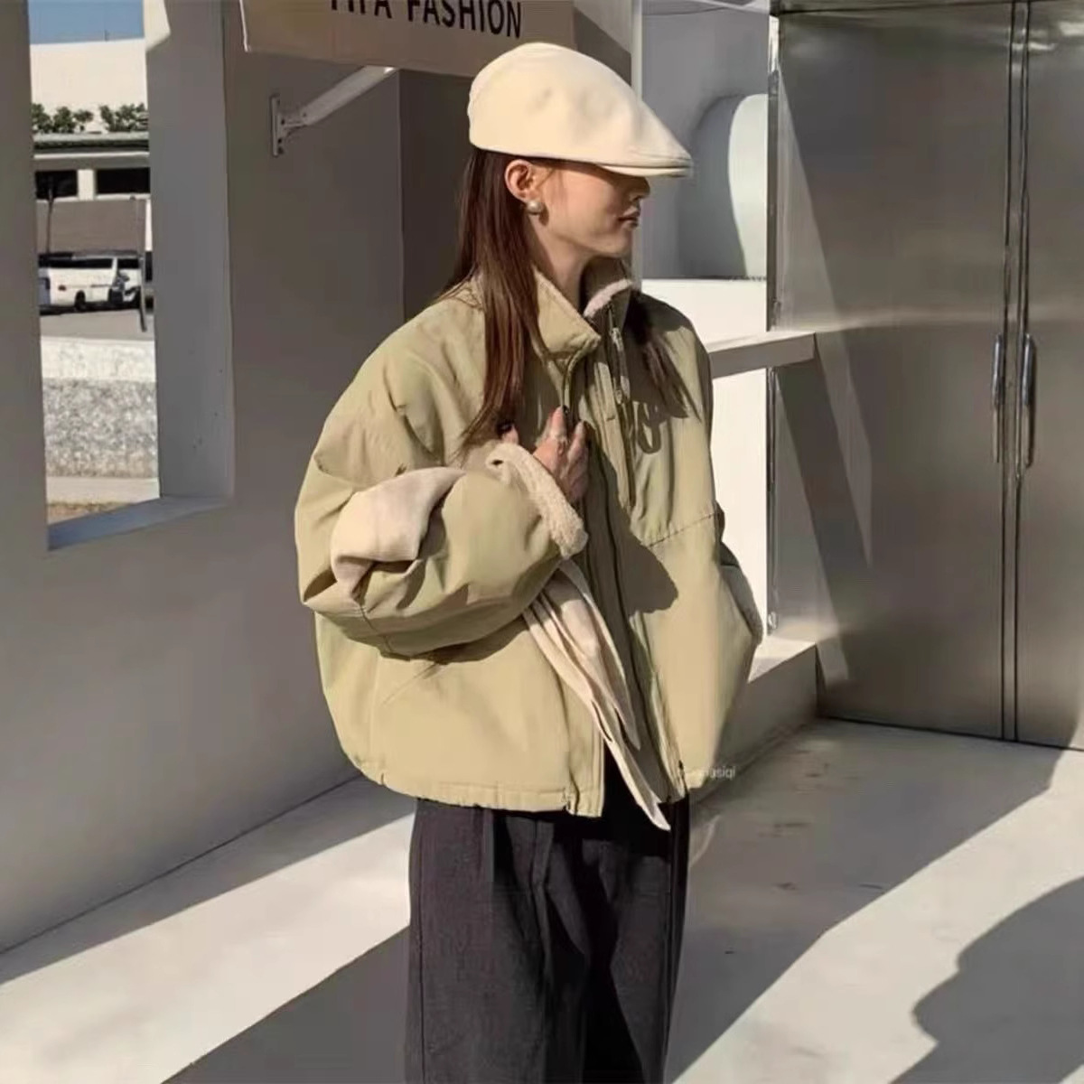 2025 nuevo estilo coreano pie corto para superar el hombre pequeño 2025 invierno coreano casual ropa de algodón suelta corta image 5