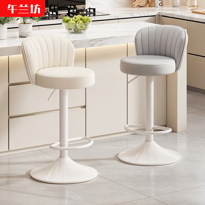 Bar Chair High Stool Rotating Lift Commercial Cashier Front Desk Bar Stool Bar Chair Home High Back Stool