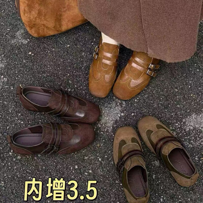 Women's German training shoes, 2026 autumn new collection, featuring a hook-and-loop closure, soft sole, fashionable design, versatile style, and low-top casual design